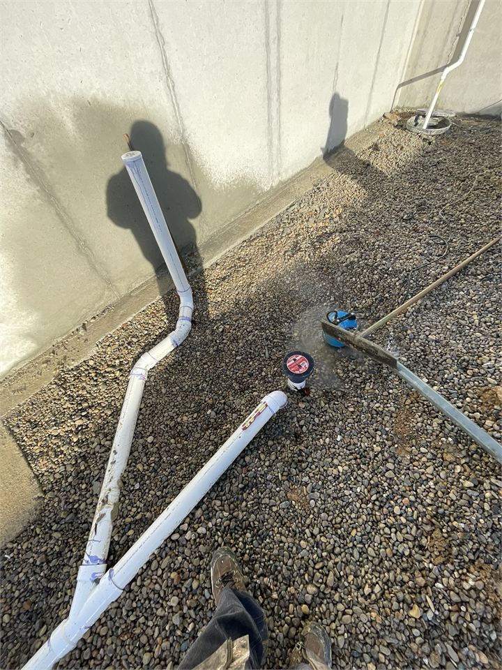 Plumbing rough-in during construction